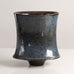 Karl Scheid, Germany, unique stoneware vase with glossy blue glaze L3752