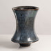 Karl Scheid, Germany, unique stoneware vase with glossy blue glaze L3752