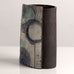 Katy O'Neil, UK stoneware rectangular vase with blue, gray and brown glaze L3990