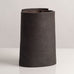 Katy O'Neil, UK stoneware rectangular vase with blue, gray and brown glaze L3990