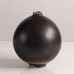 Annikki Hovisaari for Arabia, Finland, round vase with brown matte glaze M4032