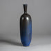 Group of three vases with blue haresfur glaze by Berndt Friberg for Gustavsberg, Sweden