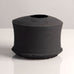 Dan Kelly, UK unique stoneware vase with matte black glaze L4011