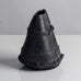 Dan Kelly, UK unique stoneware vase with matte black glaze L4013