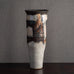 Robin Welch, own studio, UK, tall vase with brown and white glaze L4021