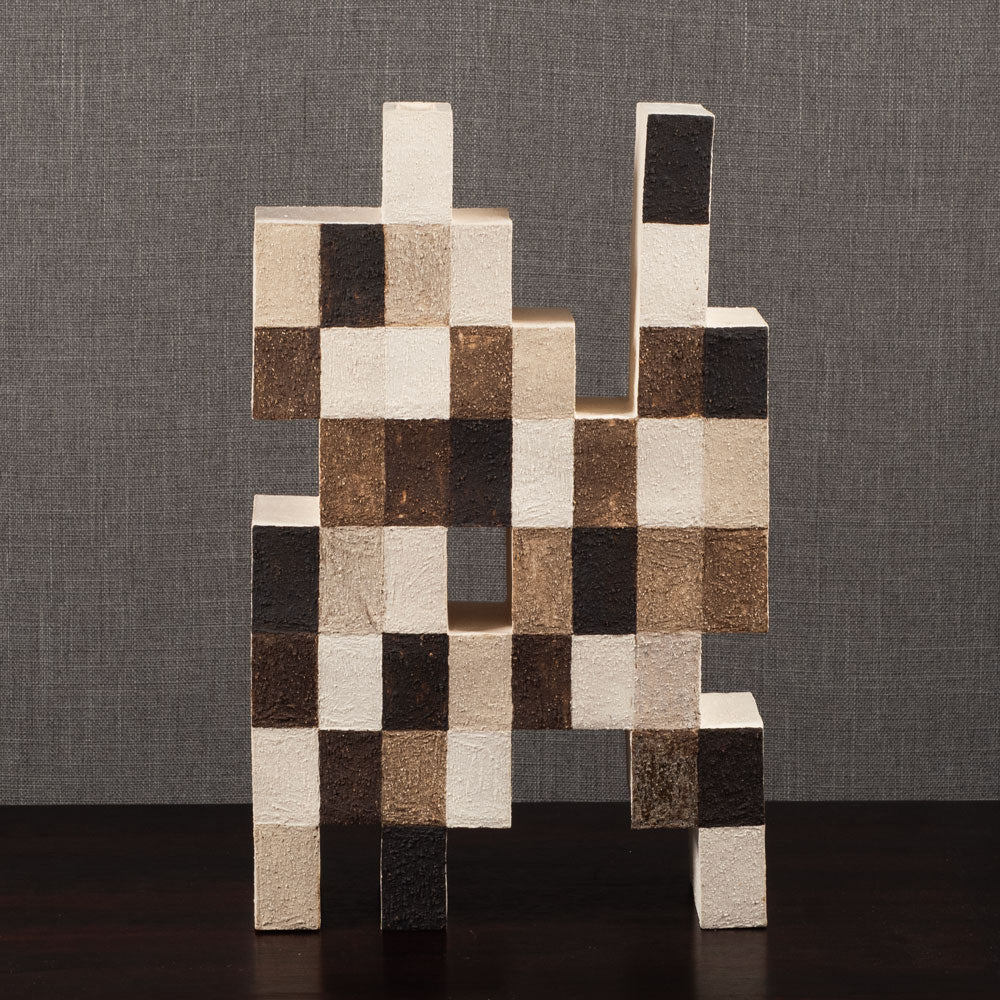 Gillian Montegrande, own studio, UK "Is it, though?", unglazed stoneware sculpture L4017