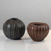 Two ribbed vases by Arne Bang, Denmark