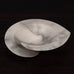Antonia Salmon, own studio, UK, ceramic spiral bowl with white and gray marbleized surface E7348