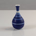 Gunnar Nylund for Rörstrand, Sweden, stoneware cabinet vase with blue and white stripes K2605