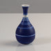 Gunnar Nylund for Rörstrand, Sweden, stoneware cabinet vase with blue and white stripes K2605