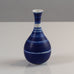 Gunnar Nylund for Rörstrand, Sweden, stoneware cabinet vase with blue and white stripes K2605