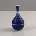 Gunnar Nylund for Rörstrand, Sweden, stoneware cabinet vase with blue and white stripes K2605