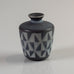 Gunnar Nylund for Rorstrand, Sweden, miniature stoneware vase with blue pattern K2598