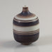 Gunnar Nylund for Rorstrand, Miniature stoneware vase with brown and white glaze K2628