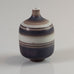 Gunnar Nylund for Rorstrand, Miniature stoneware vase with brown and white glaze K2628