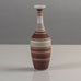 Gunnar Nylund for Rörstrand, stoneware cabinet vase with reddish brown stripes K2625