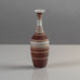 Gunnar Nylund for Rörstrand, stoneware cabinet vase with reddish brown stripes K2625