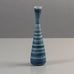 Gunnar Nylund for Rörstrand, Sweden, stoneware cabinet vase with blue and white stripes K2642