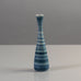 Gunnar Nylund for Rörstrand, Sweden, stoneware cabinet vase with blue and white stripes K2642