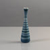 Gunnar Nylund for Rörstrand, Sweden, stoneware cabinet vase with blue and white stripes K2642