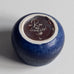 Carl Harry Stålhane for Rörstrand, Sweden, miniature bowl with blue haresfur glaze M4072