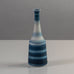 Gunnar Nylund for Rörstrand, Sweden, stoneware cabinet vase with blue and white stripes K2641