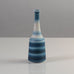 Gunnar Nylund for Rörstrand, Sweden, stoneware cabinet vase with blue and white stripes K2641