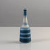 Gunnar Nylund for Rörstrand, Sweden, stoneware cabinet vase with blue and white stripes K2641