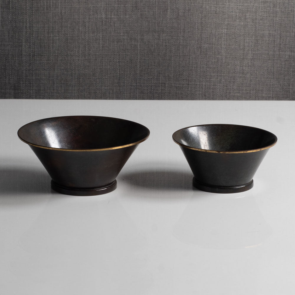 Two Danish bronze bowls