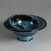 Vilhelm Bjerke Petersen for Rörstrand, Sweden, bowl with blue and black glaze H1278