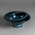 Vilhelm Bjerke Petersen for Rörstrand, Sweden, bowl with blue and black glaze H1278