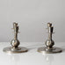 JL Hultmann for Norahammars Tenn, Sweden, pair of pewter double candlesticks K2746