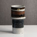 Inger Persson for Rorstrand, Sweden, stoneware vase with brown, black and cream glaze L3373