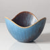 Gunnar Nylund for Rörstrand, Sweden, ceramic bowl with blue and brown glaze K2129