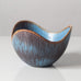 Gunnar Nylund for Rörstrand, Sweden, ceramic bowl with blue and brown glaze K2129