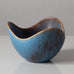 Gunnar Nylund for Rörstrand, Sweden, ceramic bowl with blue and brown glaze K2129