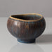 Gunnar Nylund for Rörstrand, Sweden, ceramic bowl with blue and brown glaze K2476