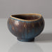 Gunnar Nylund for Rörstrand, Sweden, ceramic bowl with blue and brown glaze K2476