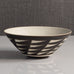 Inke Lerch-Brodersen, Germany, unique stoneware bowl with geometric pattern M4062