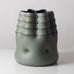 Gustavo Pérez, own studio, Mexico, undulating vessel with matte gray-green glaze K2567