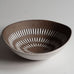 Ingrid Atterberg for Uppsala, Sweden, stoneware bowl partially glazed with white glaze K2383
