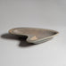 Gunnar Nylund for Rörstrand, Sweden, ceramic dish with grey haresfur glaze N9518