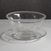 Edward Hald for Orrefors, Sweden, engraved bowl and saucer L3309