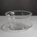 Edward Hald for Orrefors, Sweden, engraved bowl and saucer L3309