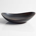 Carl Harry Stålhane for Rörstrand, Sweden, stoneware bowl with matte black and red glaze M4100