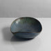 Carl Harry Stålhane for Rörstrand, Sweden, large stoneware bowl with matte blue and green glaze M4107