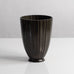 Just Andersen, Denmark, fluted disko metal vase, 1930s H1043