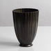 Just Andersen, Denmark, fluted disko metal vase, 1930s H1043