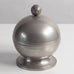GAB Tenn, Sweden, pewter lidded bowl with snail shell handle L3099