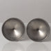 Edvin Ollers for Gjutet Tenn, Sweden, pair of pewter footed vases K2739